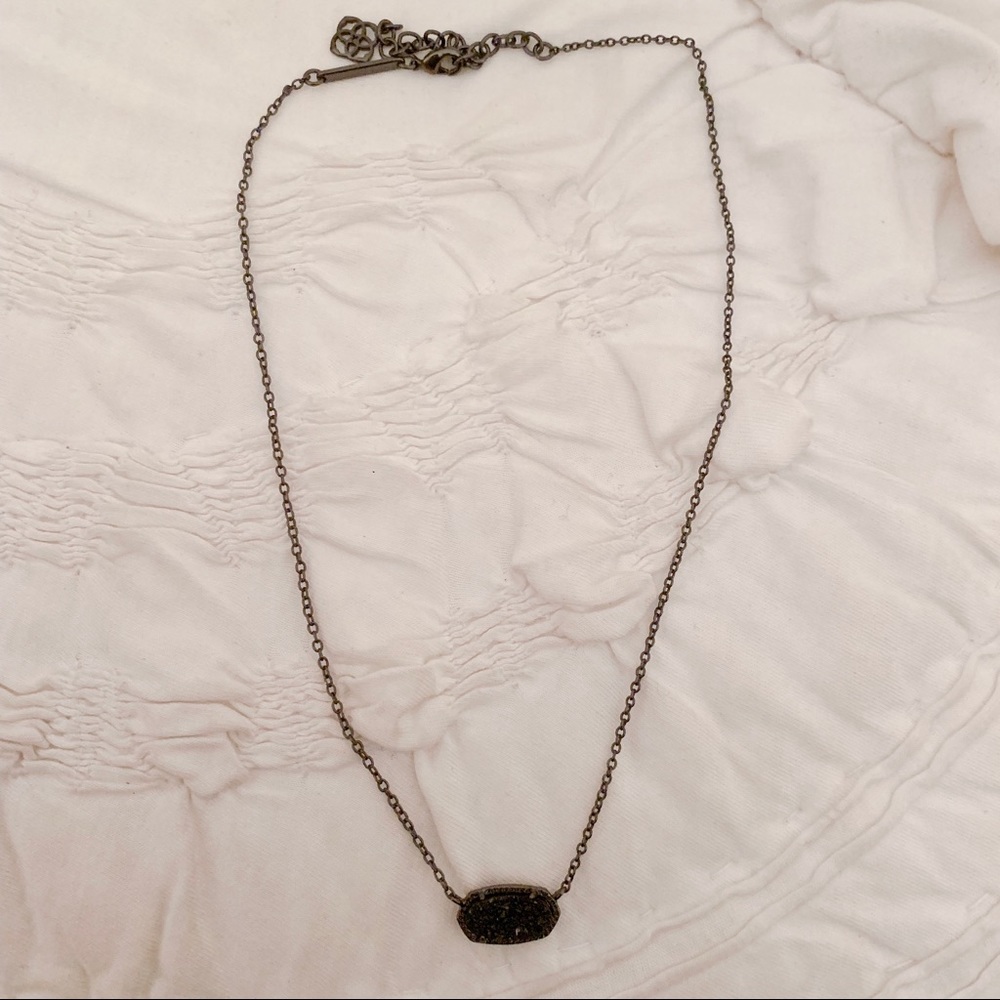 Black druzy Kendra Scott necklace